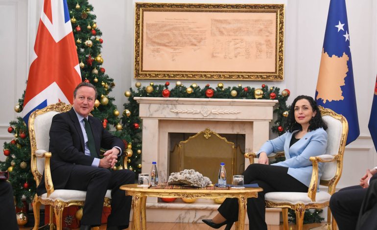 Osmani falenderon Cameron për shtimin e trupave britanike në KFOR