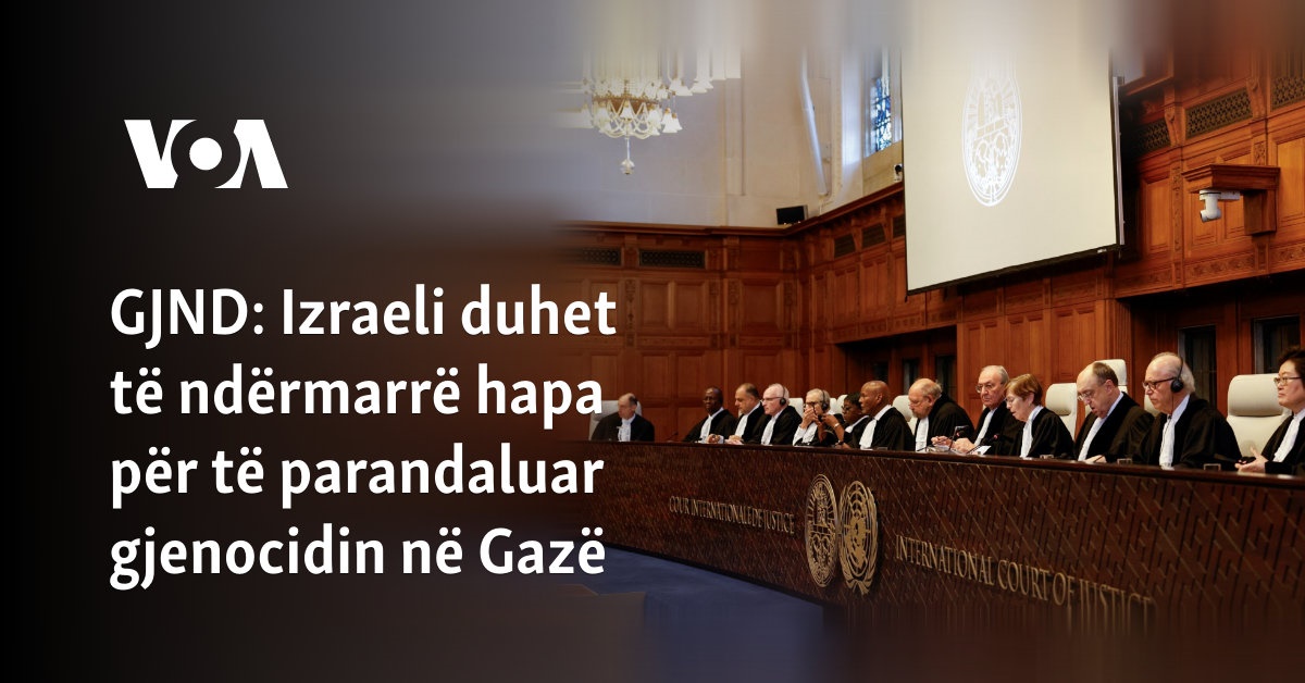 Izraeli duhet të ndërmarrë hapa për të parandaluar gjenocidin në Gazë