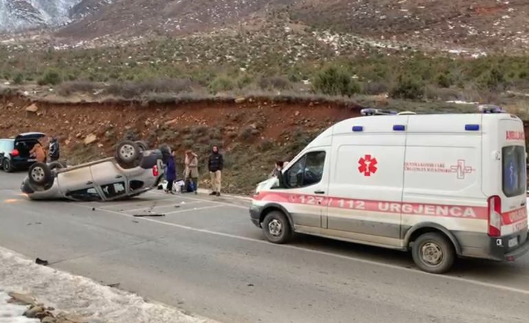 Aksident i rëndë në rrugën e Arbrit, dy të plagosur