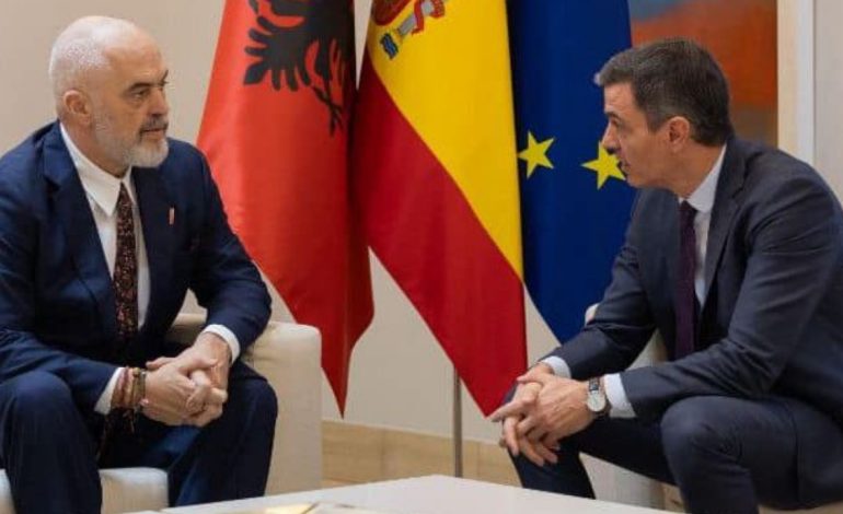 Zbardhet takimi Rama-Sanchez, kryeministri spanjoll: Njohim progresin e bërë nga Shqipëria në rrugën e saj drejt BE-së