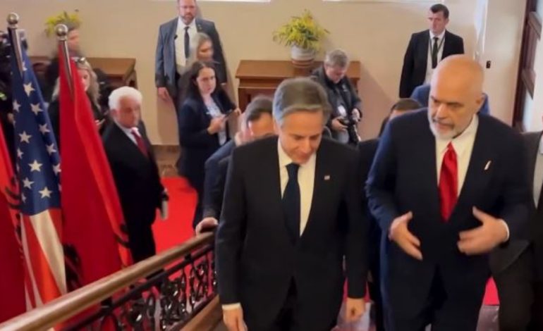 “Mirënjohës për partneritetin e jashtëzakonshëm që kemi”/ Rama publikon momentet pikante, çfarë u pa nga vizita e Blinken në Tiranë