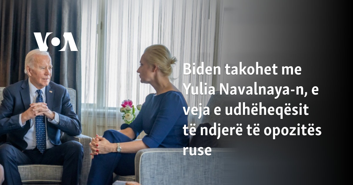 Biden takohet me Yulia Navalnaya-n, e veja e udhëheqësit të ndjerë të opozitës ruse