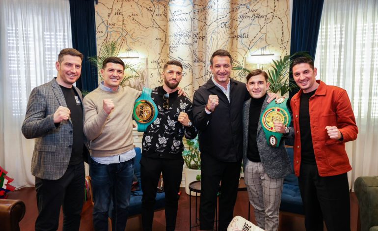 Veliaj pret dy kampionët e boksit, Ermal Hadribeaj dhe Muhamet Qamili: Krenar për suksesin tuaj, jeni ambasadorët e vendit tonë