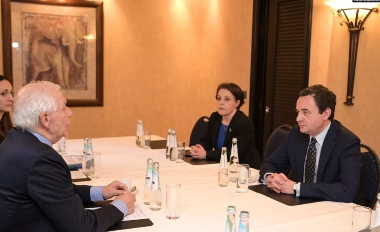 Kurti takim me Lajçak dhe Borrell në Munih