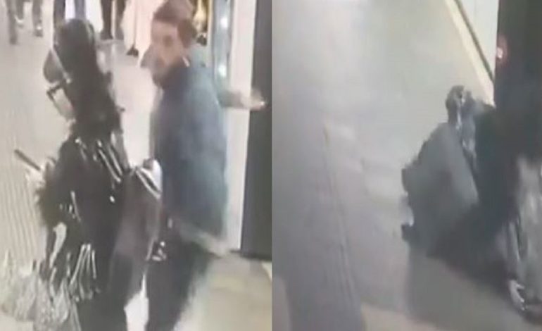 Video tronditëse/ Një person sulmon brutalisht vajzat që prisnin metronë, njërën prej tyre e përplas me forcë në tokë