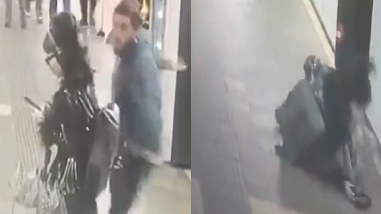 Video tronditëse/ Një person sulmon brutalisht vajzat që prisnin metronë, njërën prej tyre e përplas me forcë në tokë