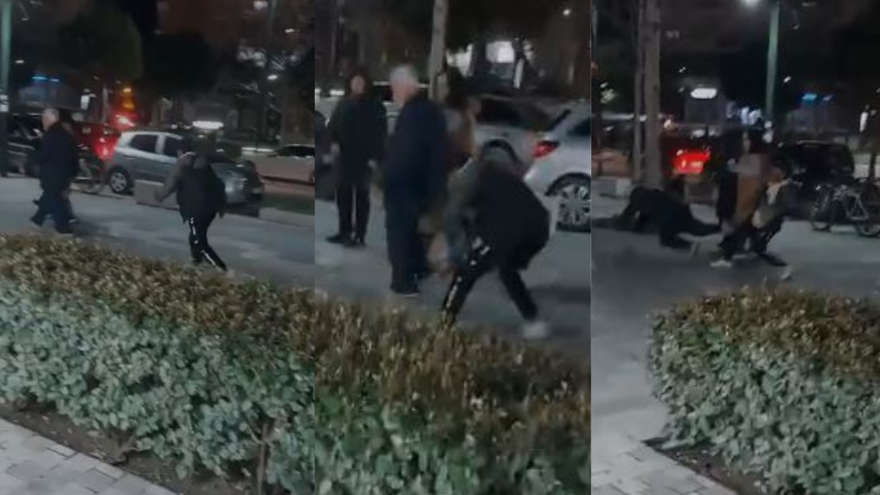 Qytetari ulëret dhe bën veprime të çuditshme, momenti kur plas në tokë të moshuarin që po shëtiste në Vlorë