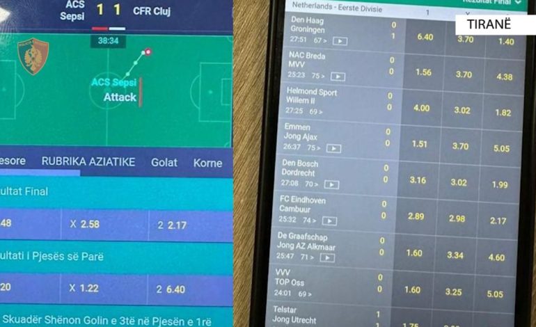 Tiranë/ Vinin baste sportive nëpërmjet telefonave, në pranga katër persona! Çfarë gjeti policia