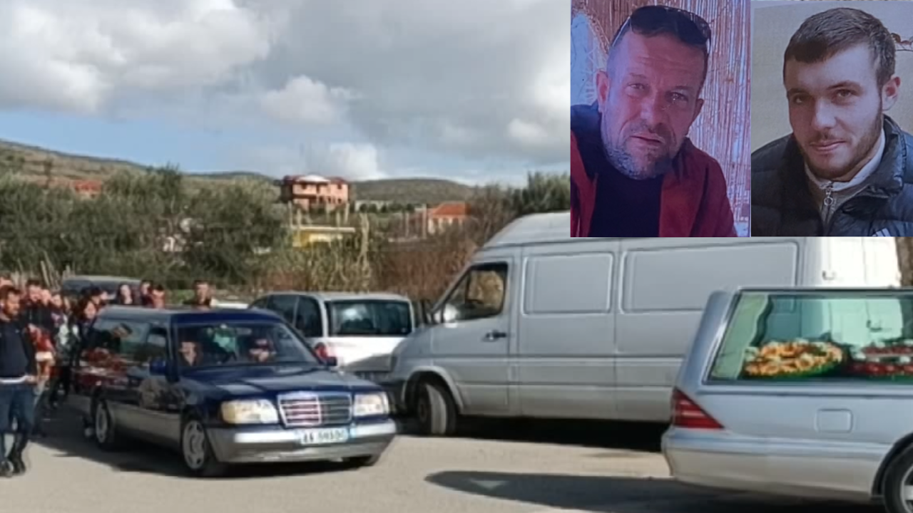 Humbën jetën në shpërthimin fatal në Lushnjë, përcillen për në banesën e fundit babë e bir