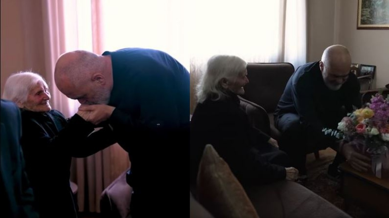 “E kisha merak të vija vetë”, Rama i dorëzon kartën e anëtarësisë 100 vjeçares në Lushnjë: Je pararojë e PS