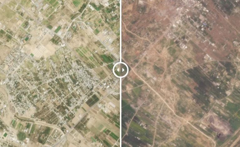 CNN nxjerr pamjet satelitore: Izraeli po “çan Gazën në dysh deri në Mesdhe”, çfarë shihet në foto!