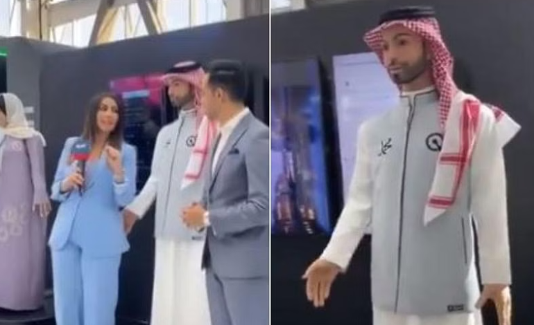 Pamje virale, roboti në Arabinë Saudite prek të pasmet e gazetares