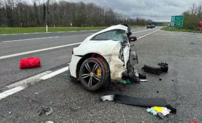 FOTOT/ Tragjike! Humb jetën DJ shqiptar, pas koncertit në Itali po drejtonte Ferrarin me 200km/orë