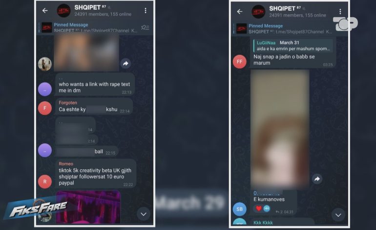 Fiks Fare/ Foto e video intime të vajzave shqiptare e të miturve! Grupi në Telegram bën namin. Autoritetet nuk e mbyllin dot