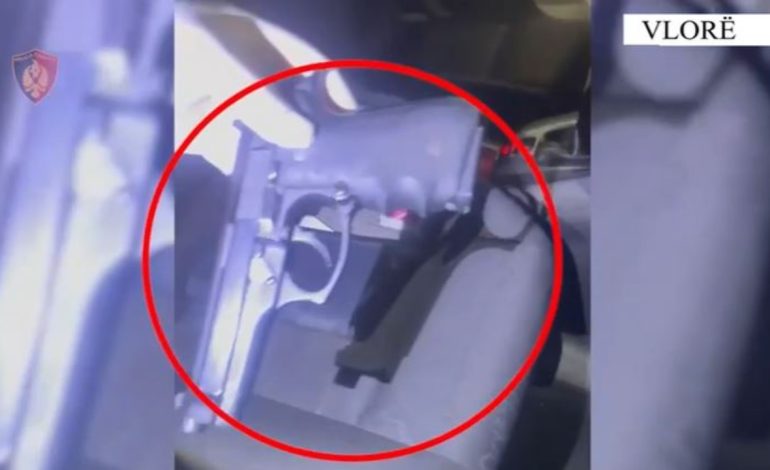 VIDEO/ U kap me armë në Vlorë, policia publikon pamjet nga momenti i arrestimit të 39-vjeçarit