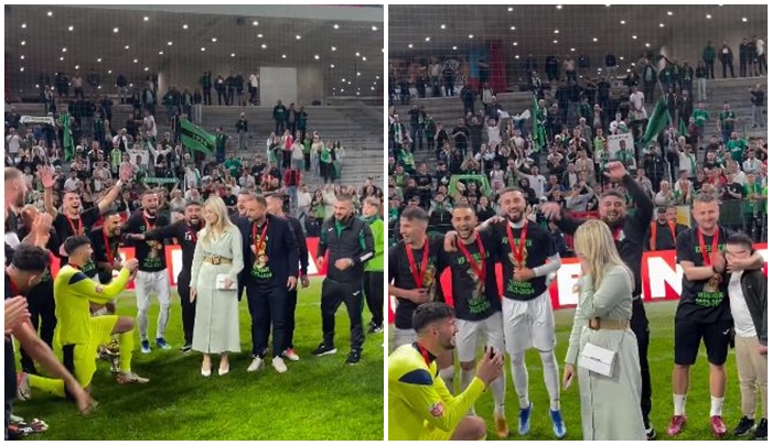 VIDEO/ Propozim për martesë dhe triumf në kupë, çfarë nate për Alen Sherrin!