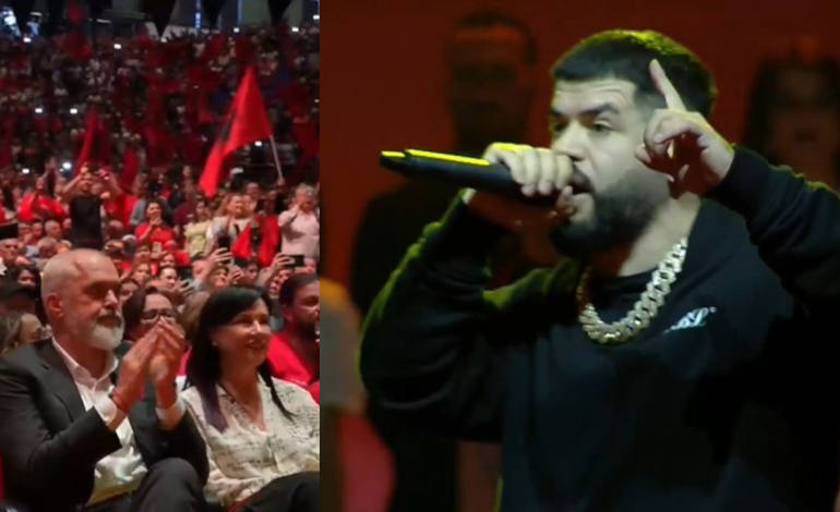Rama e duartroket së bashku me Lindën, Noizy ndalon performancën: Meritojmë respektin e botës, për ata që nuk kanë besuar tek ne…