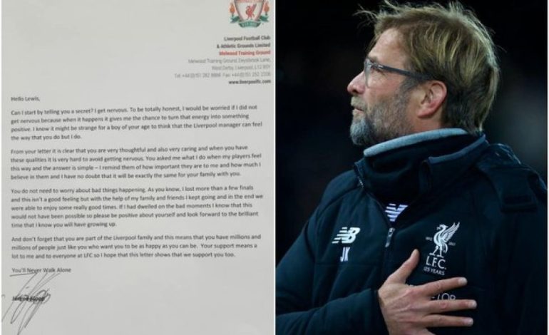 Klopp letër prekëse për tifozët