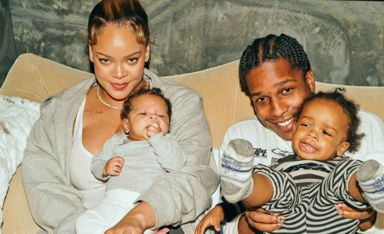Foto të rralla familjare të Rihanna dhe ASAP Rocky me fëmijët e tyre
