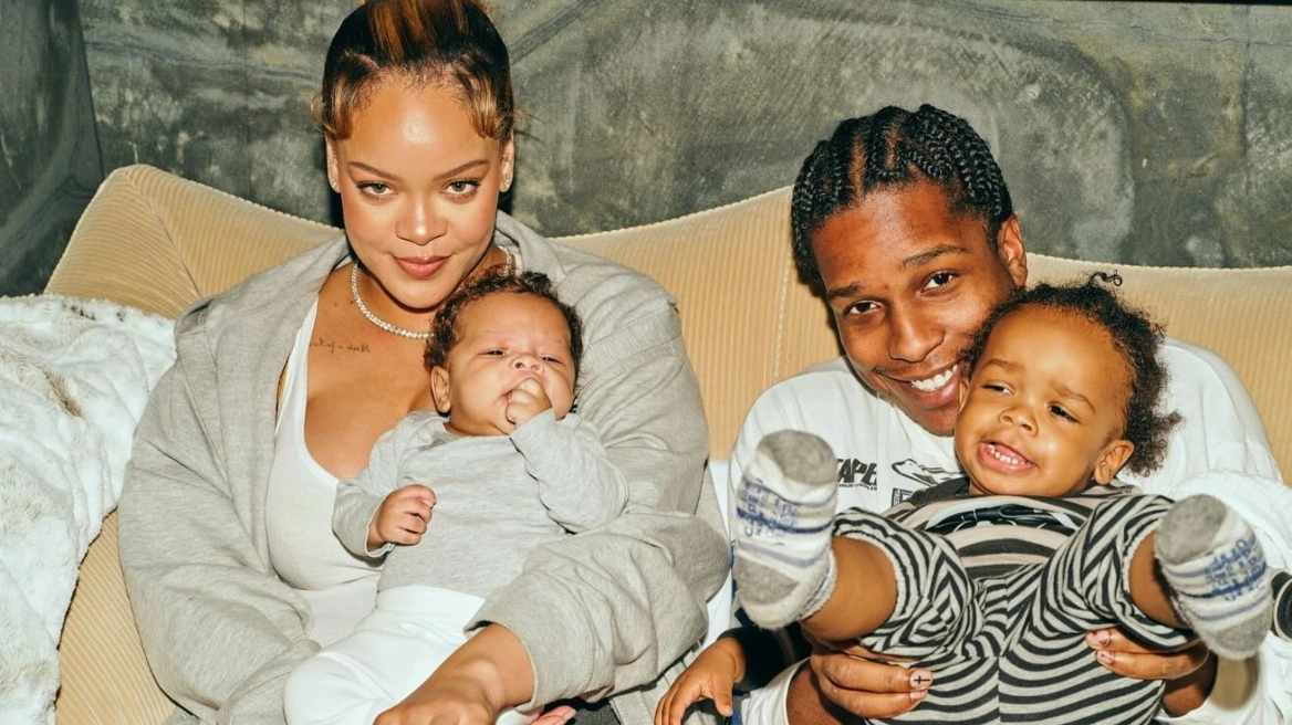Foto të rralla familjare të Rihanna dhe ASAP Rocky me fëmijët e tyre