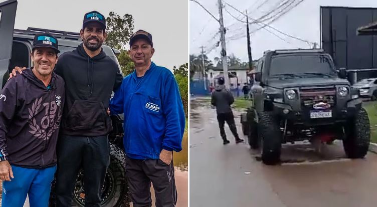 Përmbytjet në Brazil, Diego Costa del me motor uji për të ndihmuar familjet në rrezik