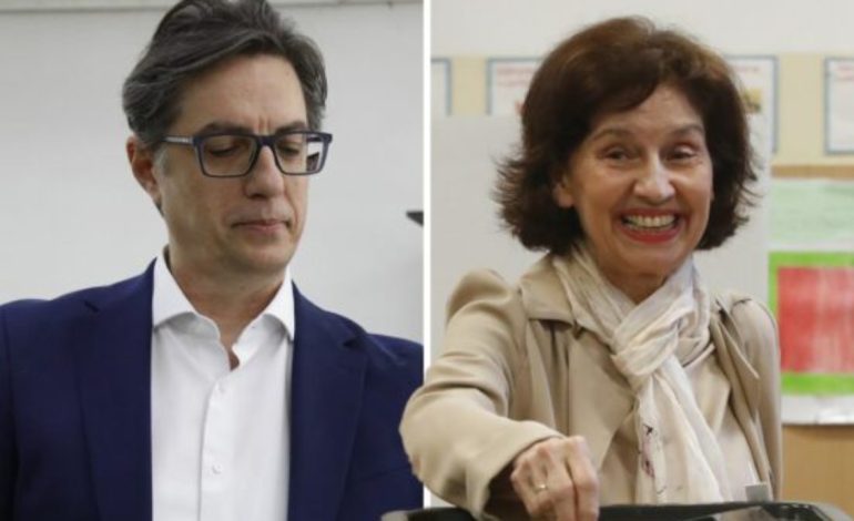 Zgjedhjet presidenciale në Maqedoninë e Veriut/ Siljanovska kryeson me 111 mijë vota, Pendarovski pranon humbjen, uron kundërshtaren