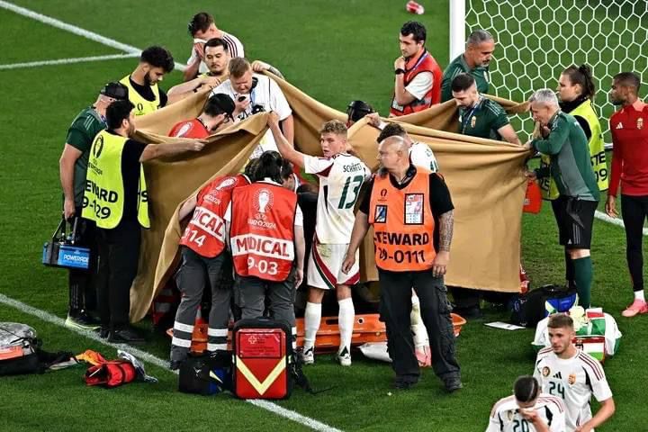 Frikë dhe ankth në Euro 2024, lojtari bie pa ndjenja në fushë