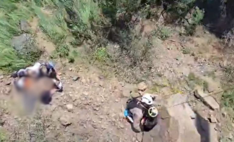 Humbi jetën pasi ra në greminë 100 metra, 59-vjeçari, kryeplak në fshatin Vasjan. Momenti kur ekipi i shpëtimit zbret me helikopter