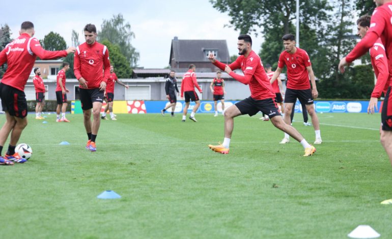 EURO 2024 / Prag-Spanja, Kombëtarja në seancën e radhës stërvitore në Kaiserau