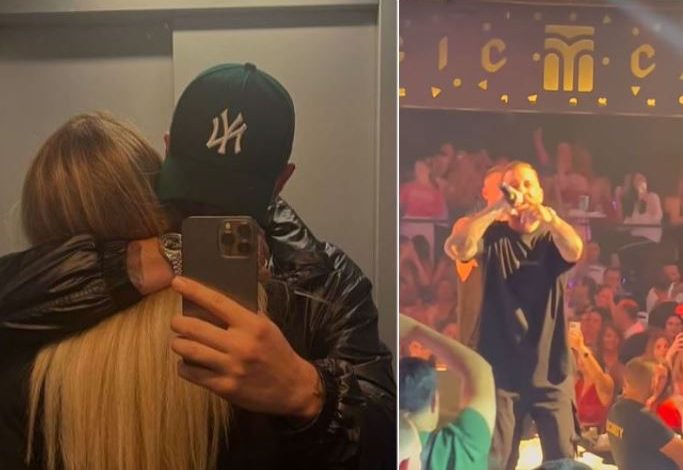 Video/ Romeo Veshaj i bën dedikimin romatik Heidit gjatë koncertit