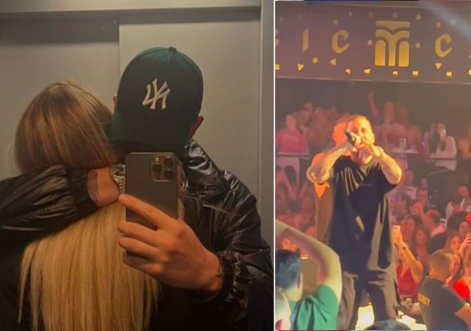 Video/ Romeo Veshaj i bën dedikimin romatik Heidit gjatë koncertit