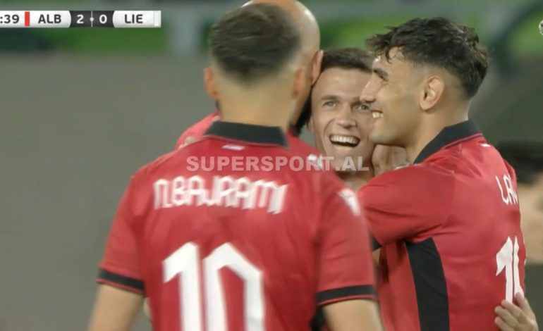 Thellohet rezultati i ndeshjes, Shqipëria i shënon një tjetër gol Liechtenstein-it