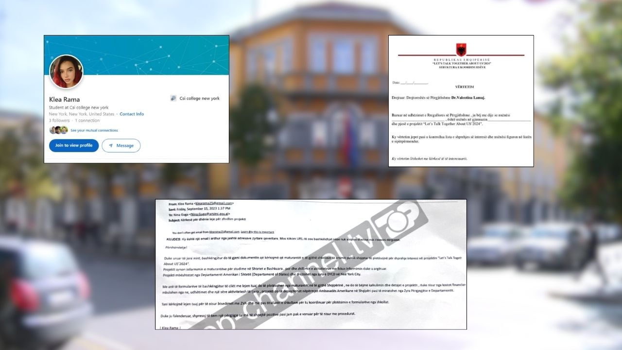 Ekskluzive/ Si nisi skema e mashtrimit me bursat e studimit! Top Channel zbulon e-mail-in e parë të 20-vjeçarit që maskohej si “Klea Rama”, dërguar Ministrisë së Arsimit