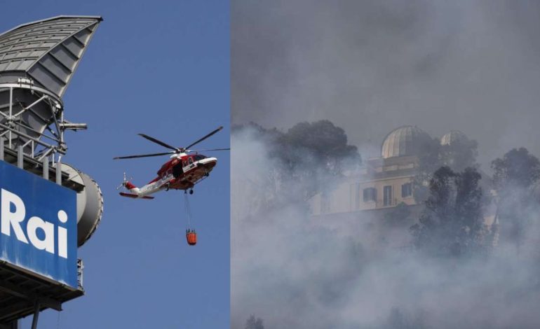 FOTOT/ Zjarr i përmasave të mëdha në Romë! Evakuohen banesat dhe selia e RAI-t, shtëllunga të mëdha tymi mbi qytet