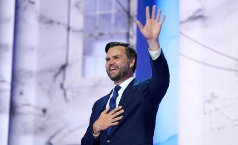 J.D. Vance, kandidati për nënpresident, mban fjalimin në Kuvendin Kombëtar të Republikanëve