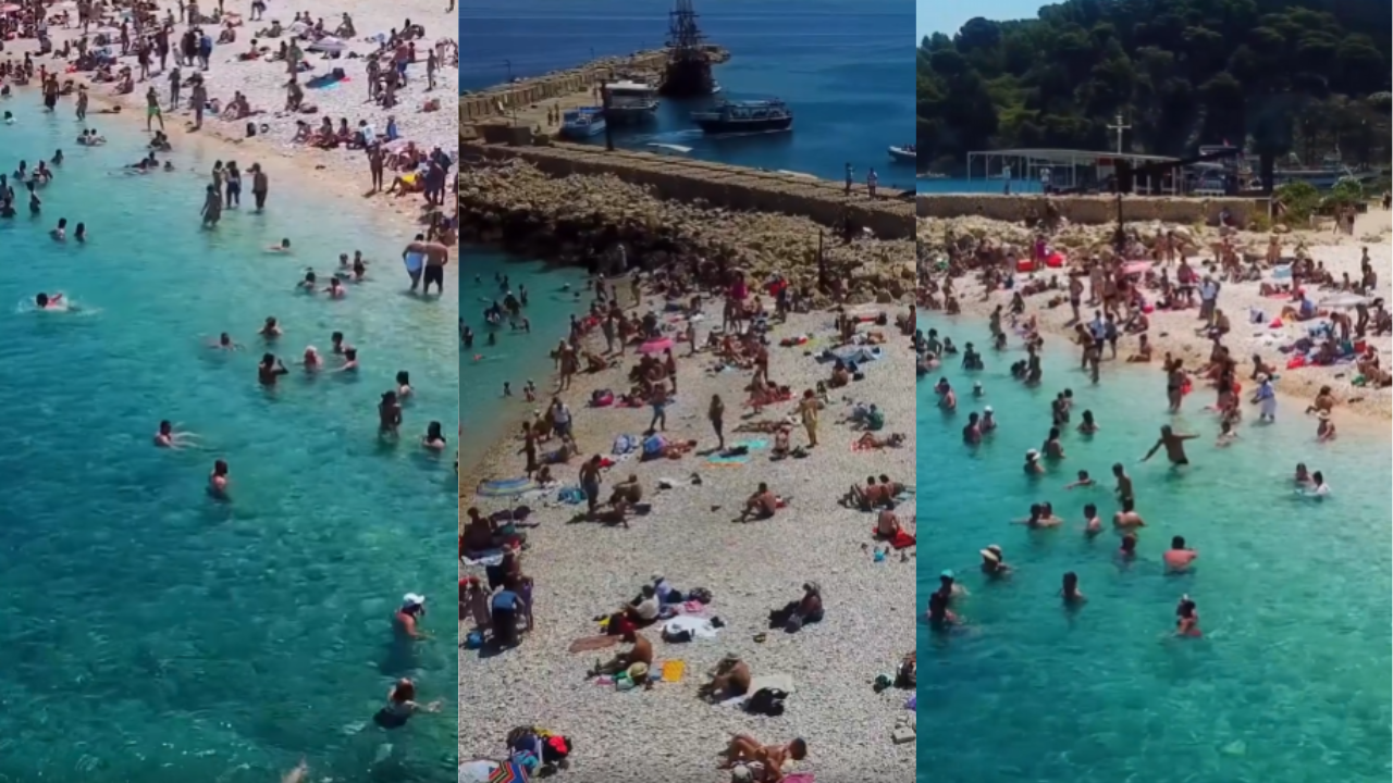 Pamje nga plazhi në ishullin e Sazanit, Rama: E kanë “sulmuar” turistë të huaj dhe vendas! Një sezon…