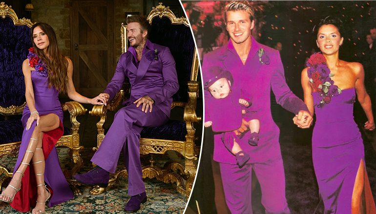 Foto/ David dhe Victoria Beckham rikrijojnë veshjet e tyre të dasmës