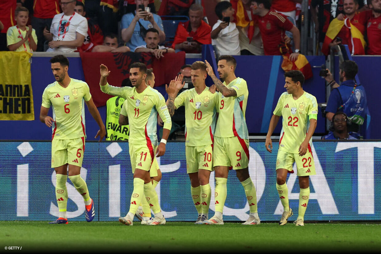 UEFA publikon formacionin më të mirë të Euro 2024, dominim total i Spanjës