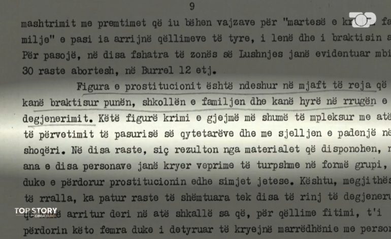 LETRA/ “Të degjeneruar”! Prostitucion dhe pornografi në komunizëm, si detyroheshin vajzat të shkonin me..