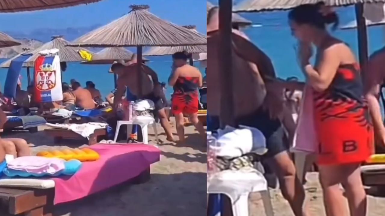 Serbët përzënë nga plazhi familjen shqiptare, i provokuan me këngë dhe simbole