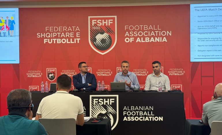 Sezoni i ri / FSHF në bashkëpunim me UEFA organizon seminarin me delegatët e ndeshjeve