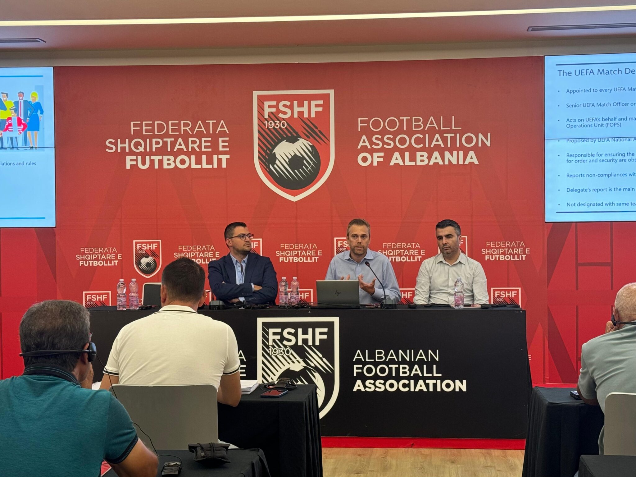 Sezoni i ri / FSHF në bashkëpunim me UEFA organizon seminarin me delegatët e ndeshjeve