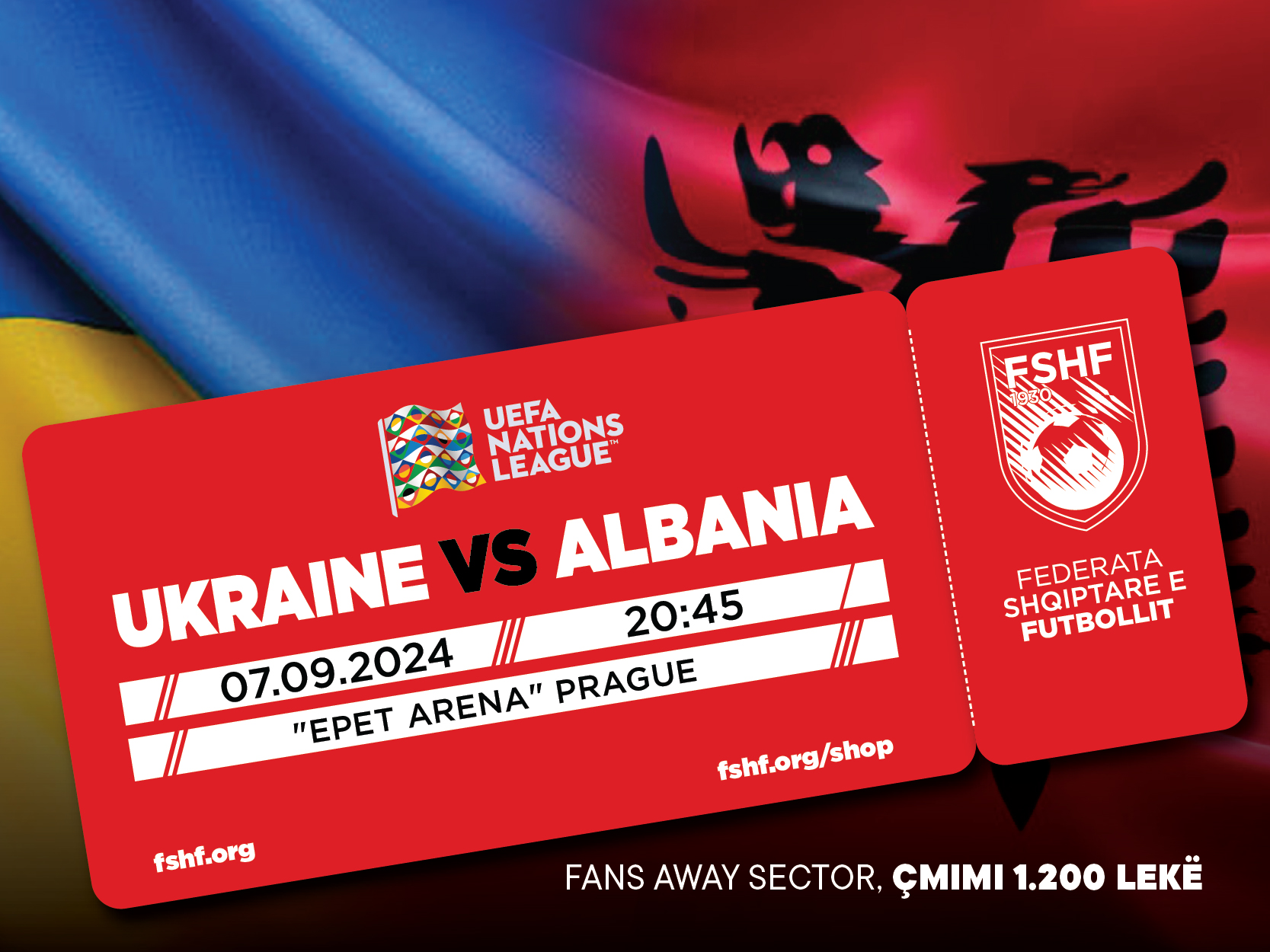 UEFA Nations League/ Dalin në shitje biletat për ndeshjen e parë të grupit B1, Ukrainë – Shqipëri