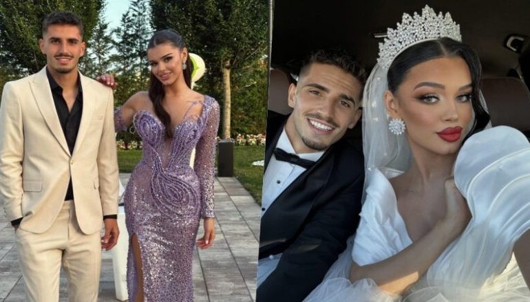 Një dasmë sportistësh: Futbollisti shqiptar i jep fund beqarisë me atleten e njohur