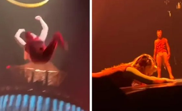 Pamje të frikshme/ Akrobatja ruse humb kontrollin dhe bie në mes të skenës