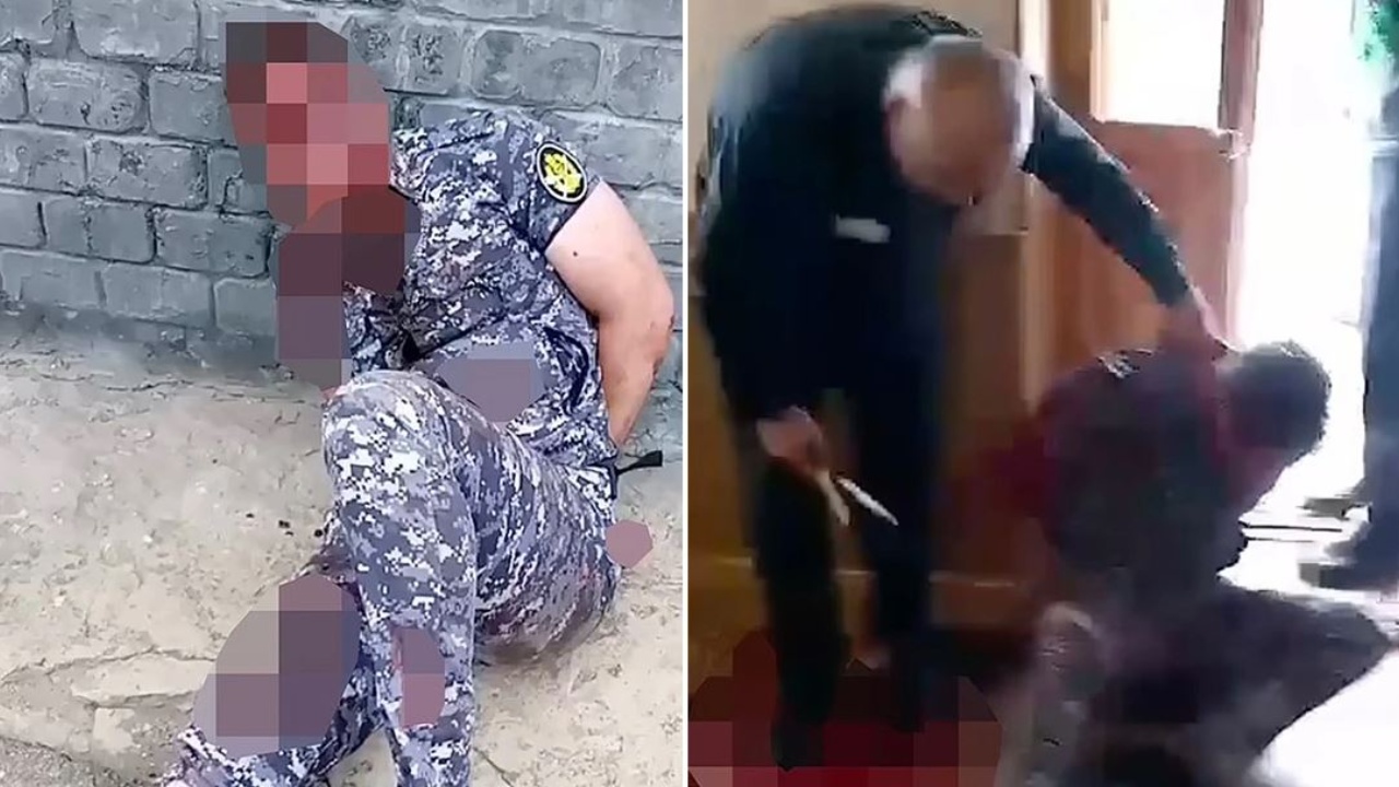 Dalin pamjet drithëruese/ Terroristët e ISIS therën policët rusë në burg, ekzekutohen me snajper! Shihet gjaku dhe trupat e pajetë në tokë
