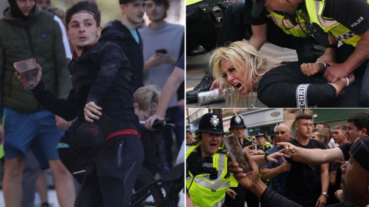 Dhunë në qytetet e Anglisë, arrestohen më shumë se 90 persona në demonstratat se së djathtës ekstreme!