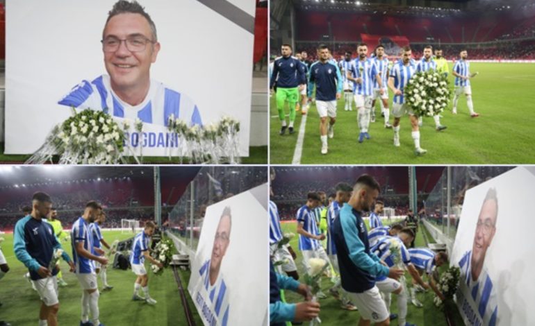 Njihej si tifoz i Tiranës, klubi bardheblu nderon Gerti Bogdanin para derbit