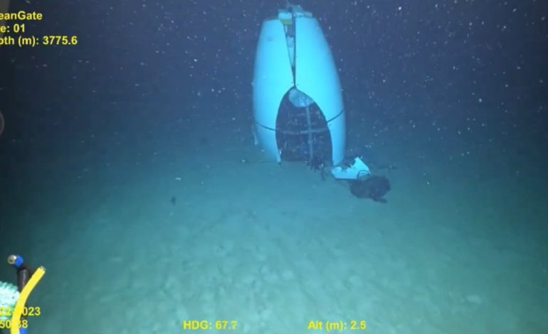 VIDEO/ Po udhëtonte drejt Titanikut, gjendet në fund të oqeanit nëndetësja që i mori jetën pesë miliarderëve një vit më parë