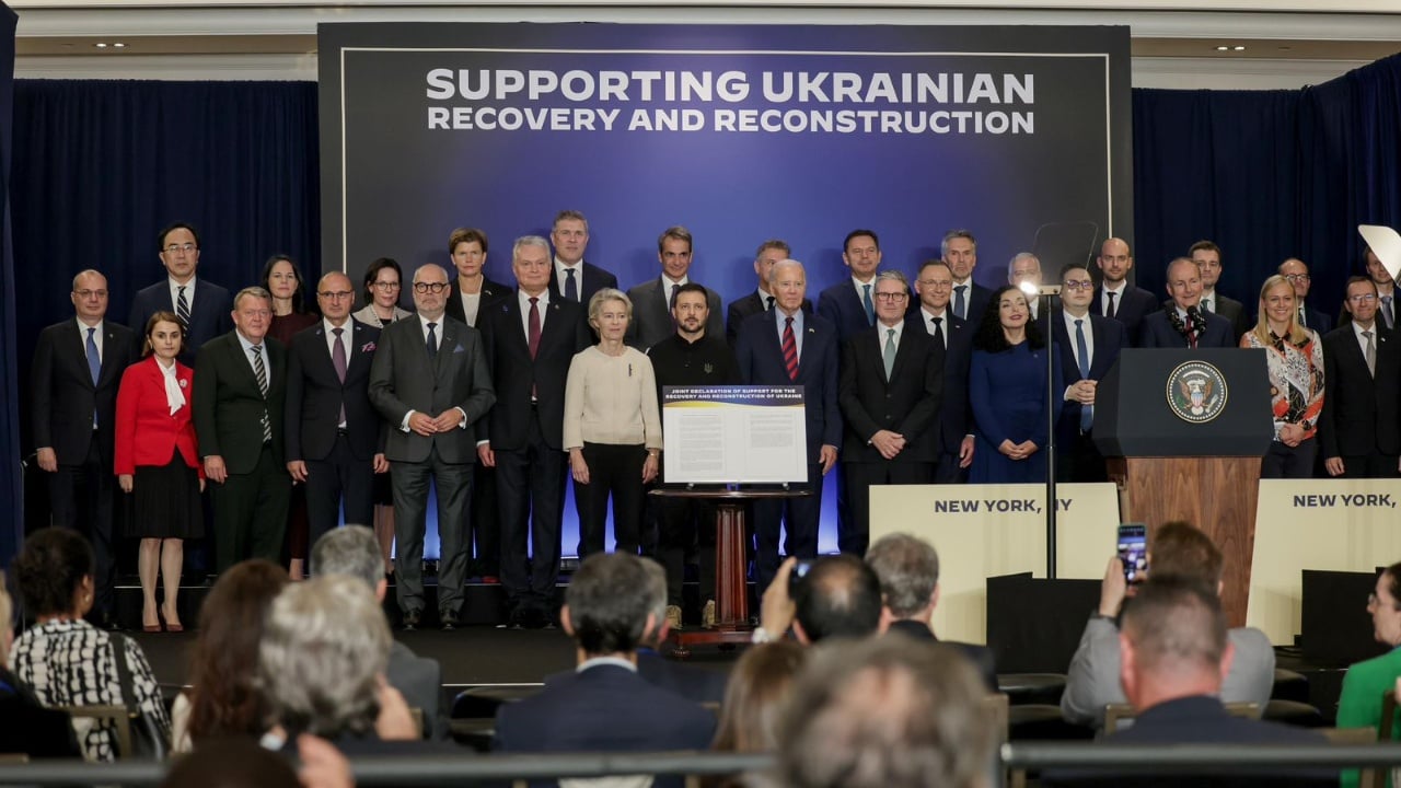 Shqipëria nënshkruan në Nju Jork Deklaratën e Përbashkët për Rimëkëmbjen e Ukrainës, morën pjesë mbi 30 vende